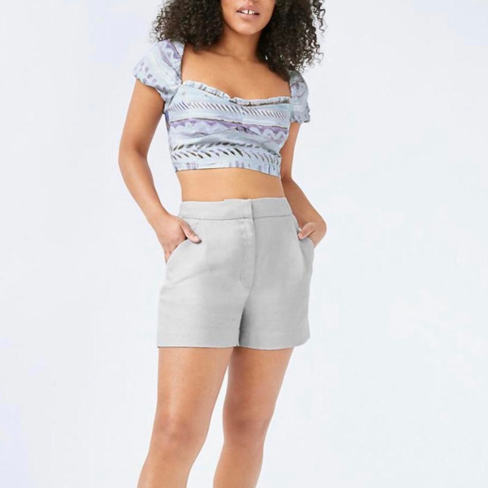 Wilfred Fable linen shorts blue/grey size 4 with pockets!